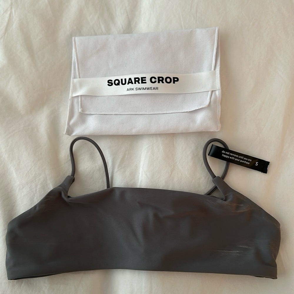 ARK SWIMWEAR square crop bikini top